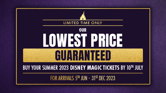 Our Lowest Price in 2023 - Limited time only - Our Lowest Price Guaranteed for 2023 Disney Magic Tickets!