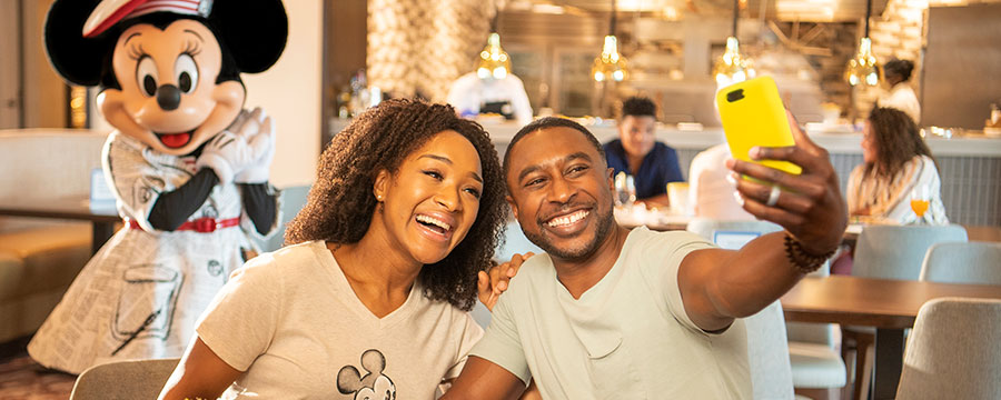 Guests enjoy Character Breakfast at Disney's Riviera Resort
