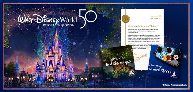 Get your very own personalised letter from Mickey Mouse.