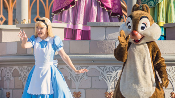 Characters at Cinderella Castle