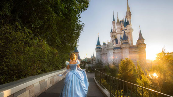 Cinderella and castle at Magic Kingdom Park
