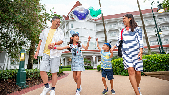 Family at Disney Resort Hotels