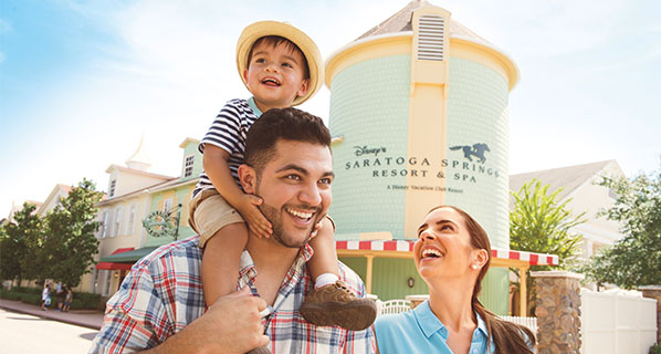 Family at Disney's Saratoga Springs Resort and Spa