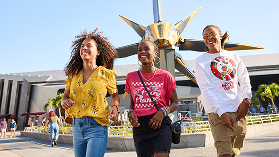 Guests outside Guardians of the Galaxy: Cosmic Rewind