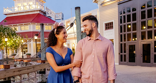 Guests at Disney's Port Orleans Resort Riverside