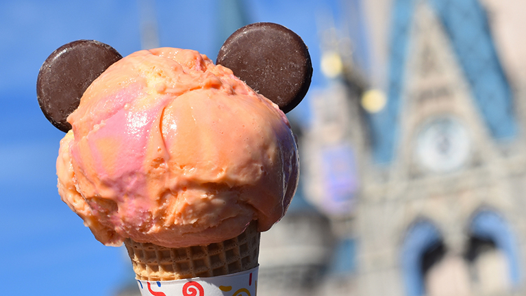 Ice-cream from Plaza Ice Cream Parlor at Magic Kingdom Park