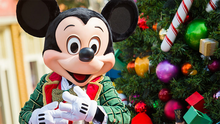 Mickey Mouse at Mickey's Very Merry Christmas Party in Magic Kingdom