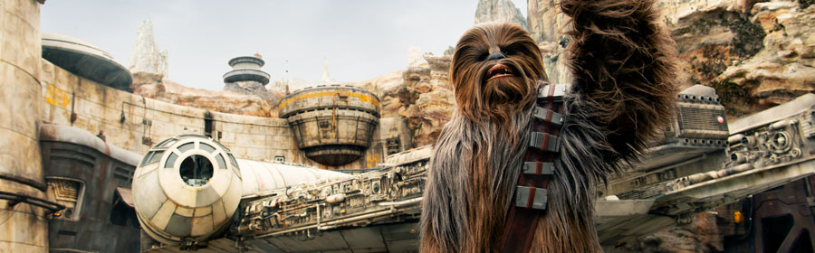 Chewbacca at Star Wars: Galaxy's Edge