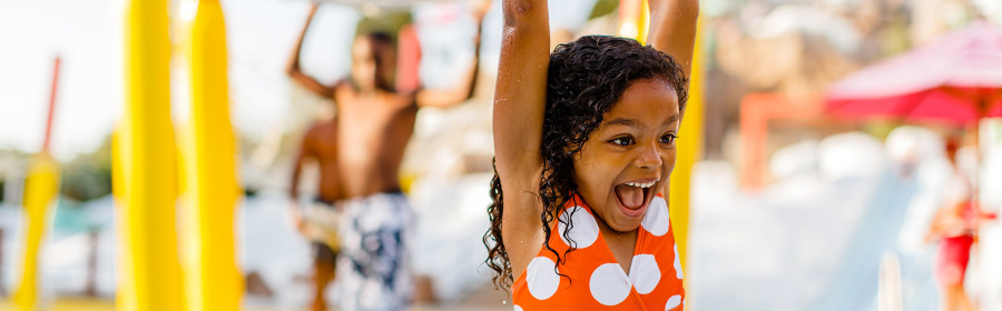 Young guest having fun in the water at Disney's Blizzard Beach Water Park